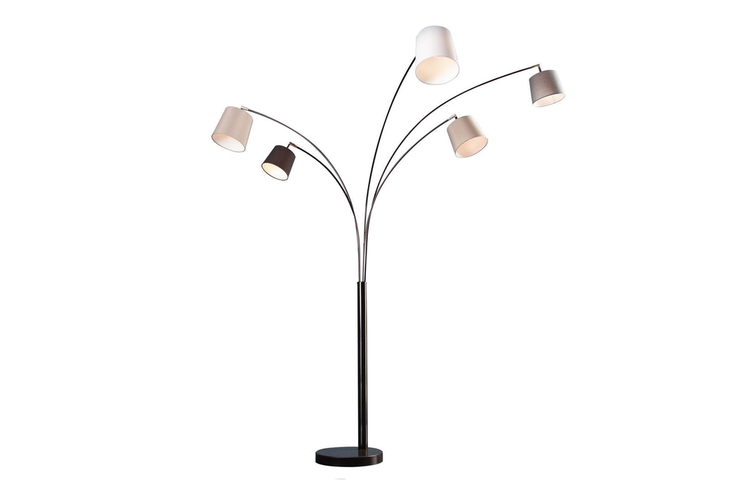 Stehleuchte Elegant schwarz grau weiss