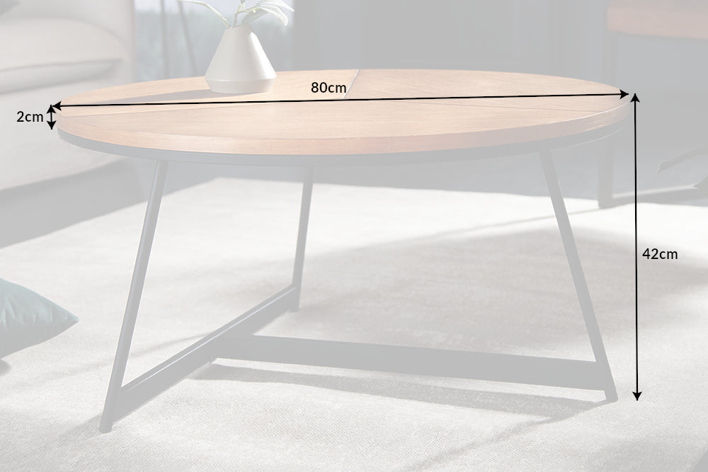 Couchtisch Oak Eleganz 80cm Eiche