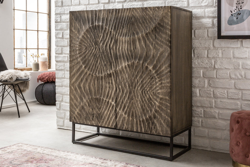 Highboard Fossil 120cm Akazie grau