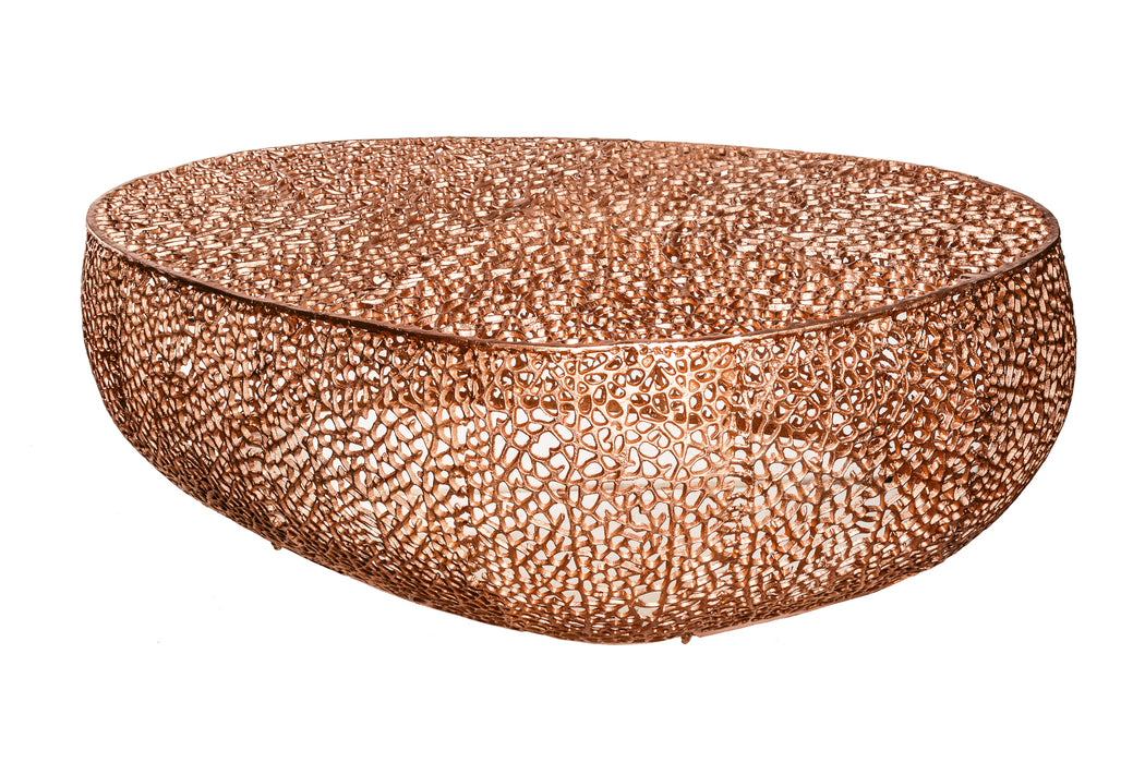 Couchtisch Petal 122cm kupfer