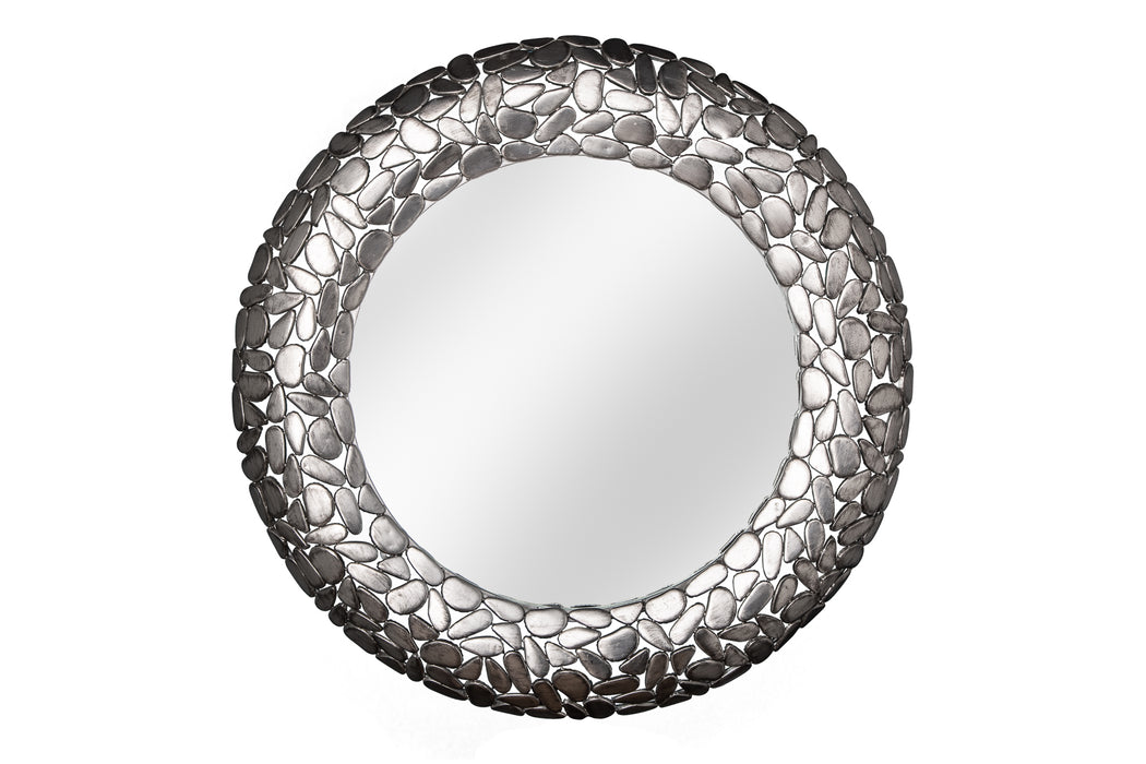 Spiegel Rock Mosaic 82cm Silber