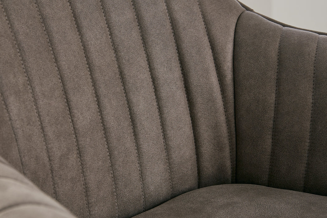 Stuhl Pisa vintage taupe drehbar