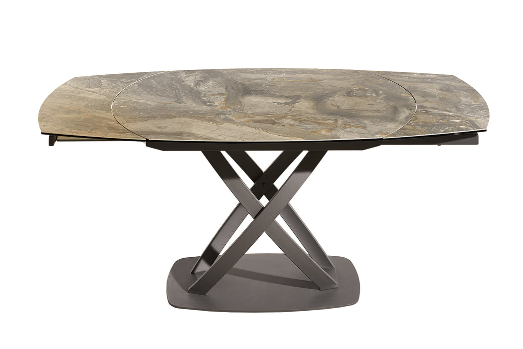 Esstisch Genesis 130-190cm Taupe Marmor Optik
