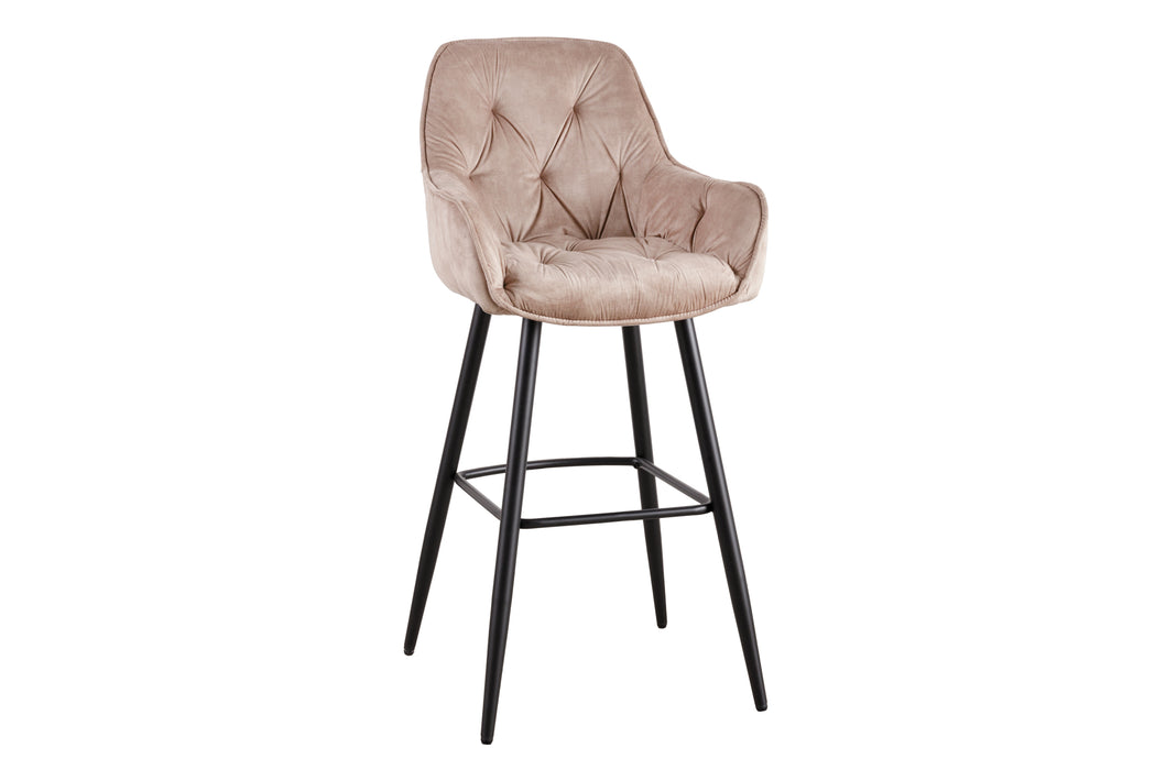 Barhocker Turin champagner Samt