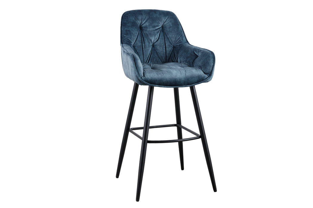 Barhocker Turin petrol Samt