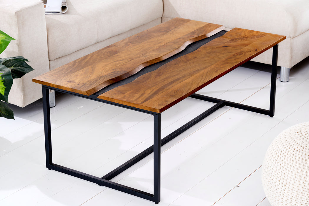 Couchtisch Anden 110cm Mangoholz Schiefer
