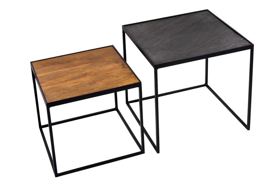 Couchtisch Elemental Force 2er Set Mango Schiefer