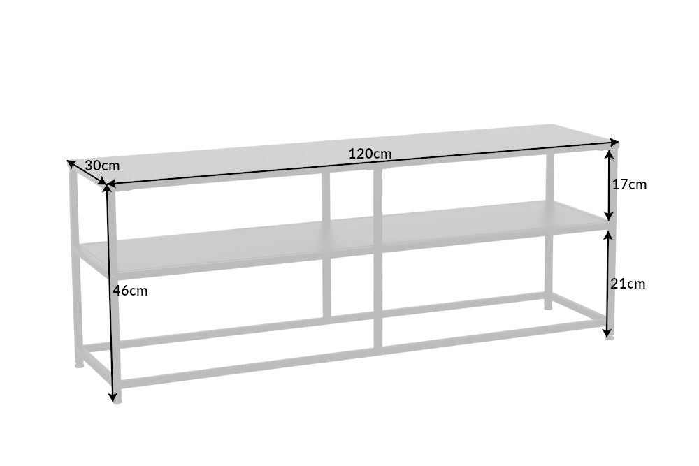 Konsole Ambiance 120cm schwarz