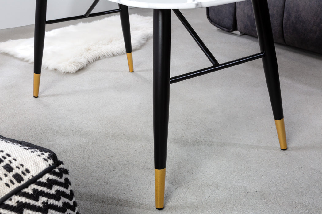 Couchtisch New York 110cm weiss Marmor Optik