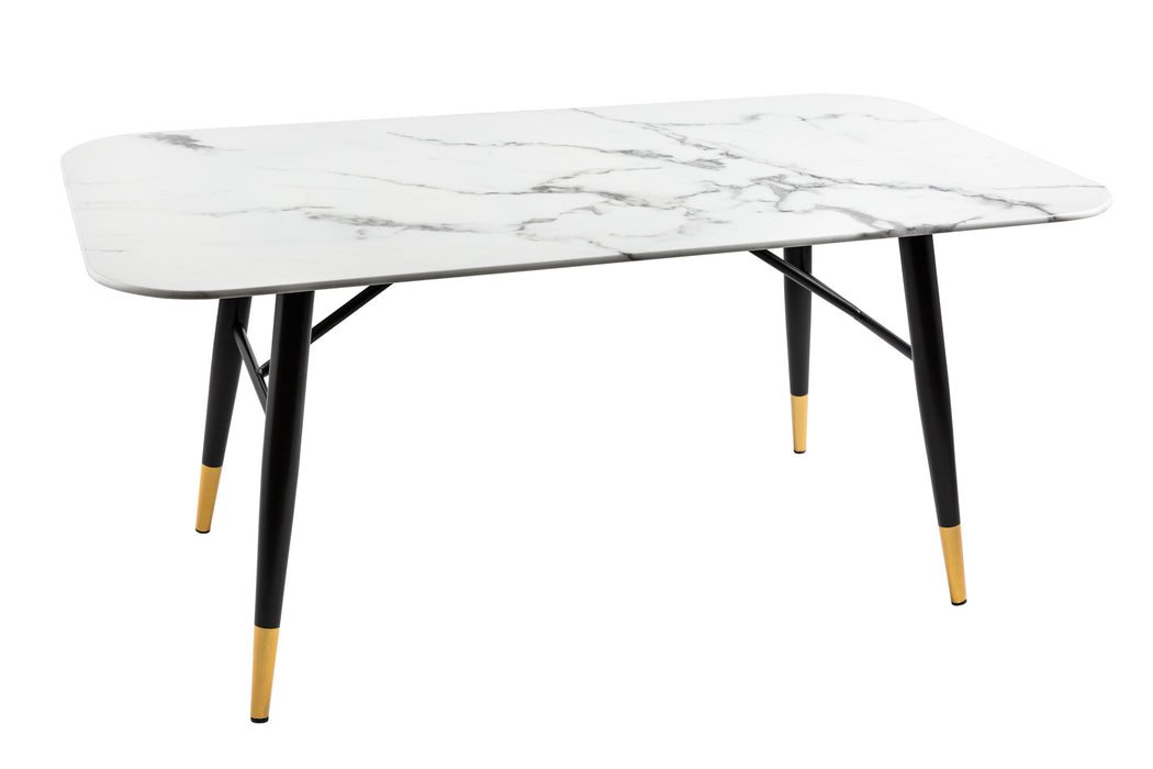 Couchtisch New York 110cm weiss Marmor Optik