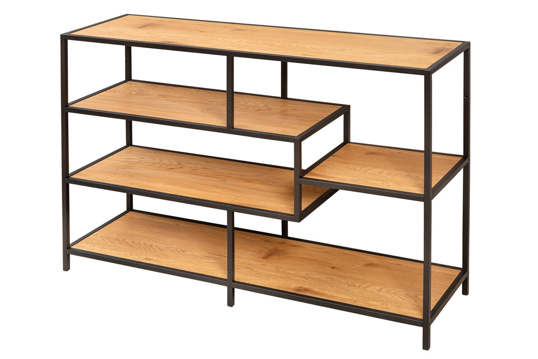 Regal Sleek Line 115x80cm Wildeiche schwarz