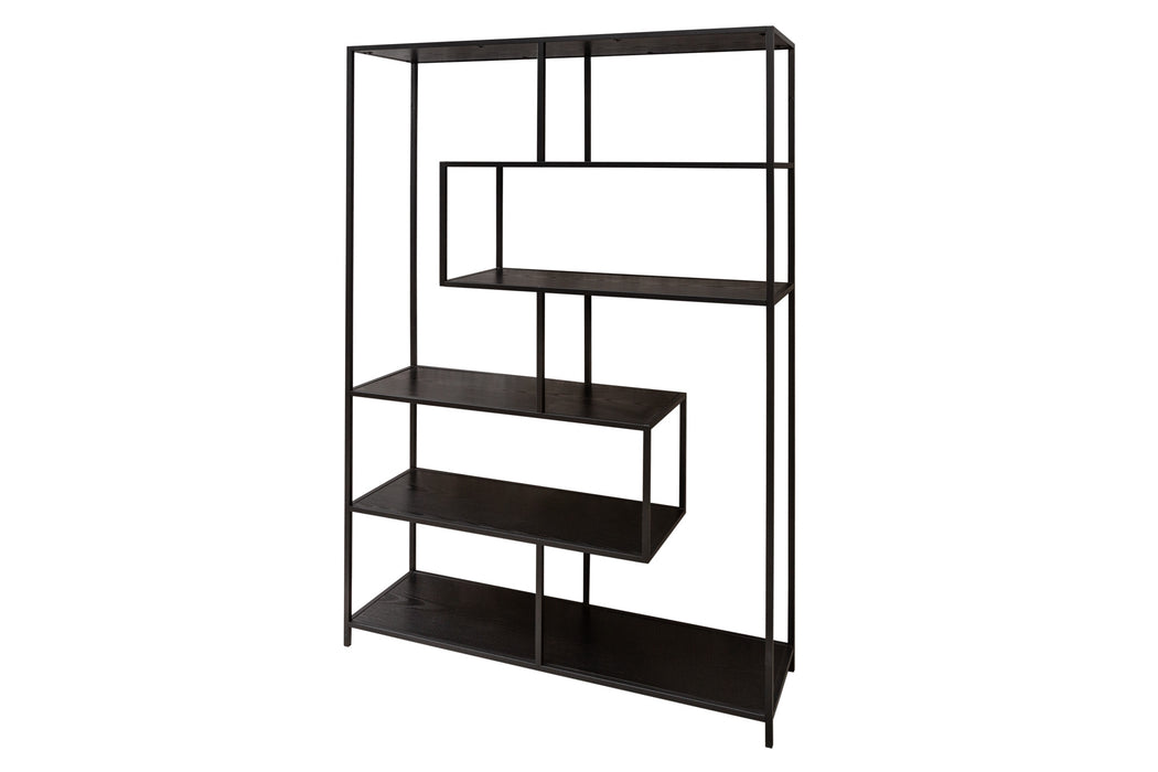 Regal Sleek Line 185x115cm Esche schwarz