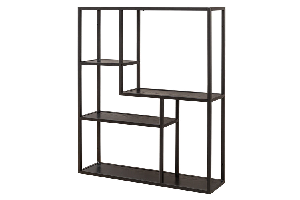 Wandregal Sleek Line 90cm Esche schwarz