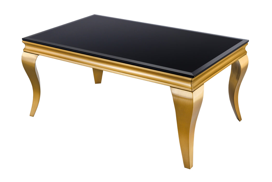 Couchtisch Barock 100cm gold Opal