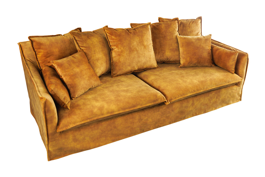 Sofa Clouds 3-sitzer 205cm Senfgelb Samt