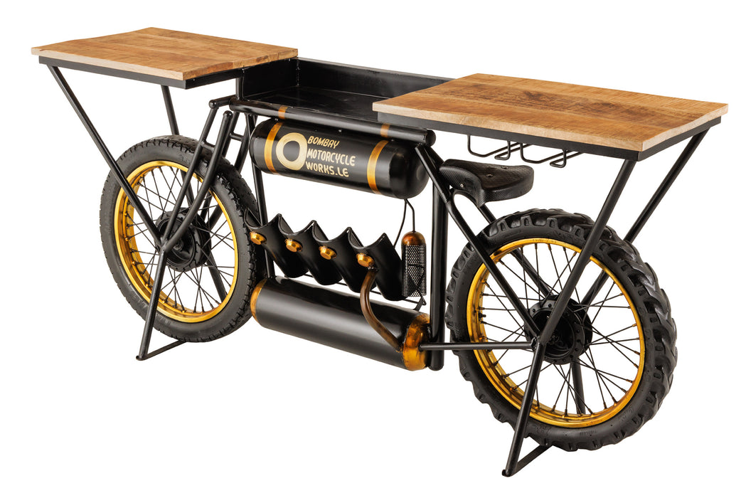 Konsole Chopper 185cm Mangoholz schwarz