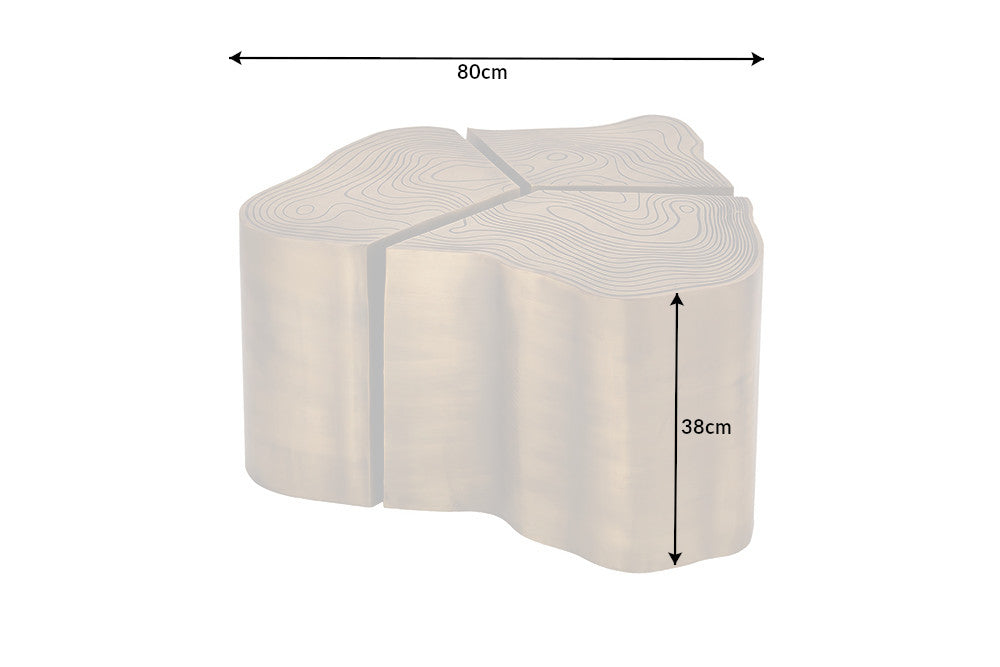 Beistelltisch Natural Orient 80cm messing