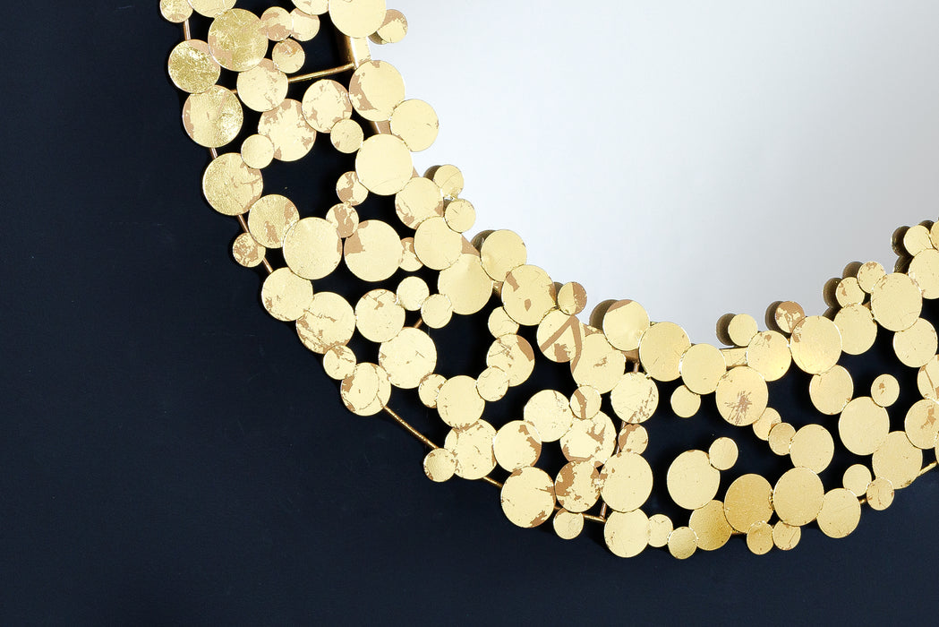 Spiegel Coins 80cm Antik Gold