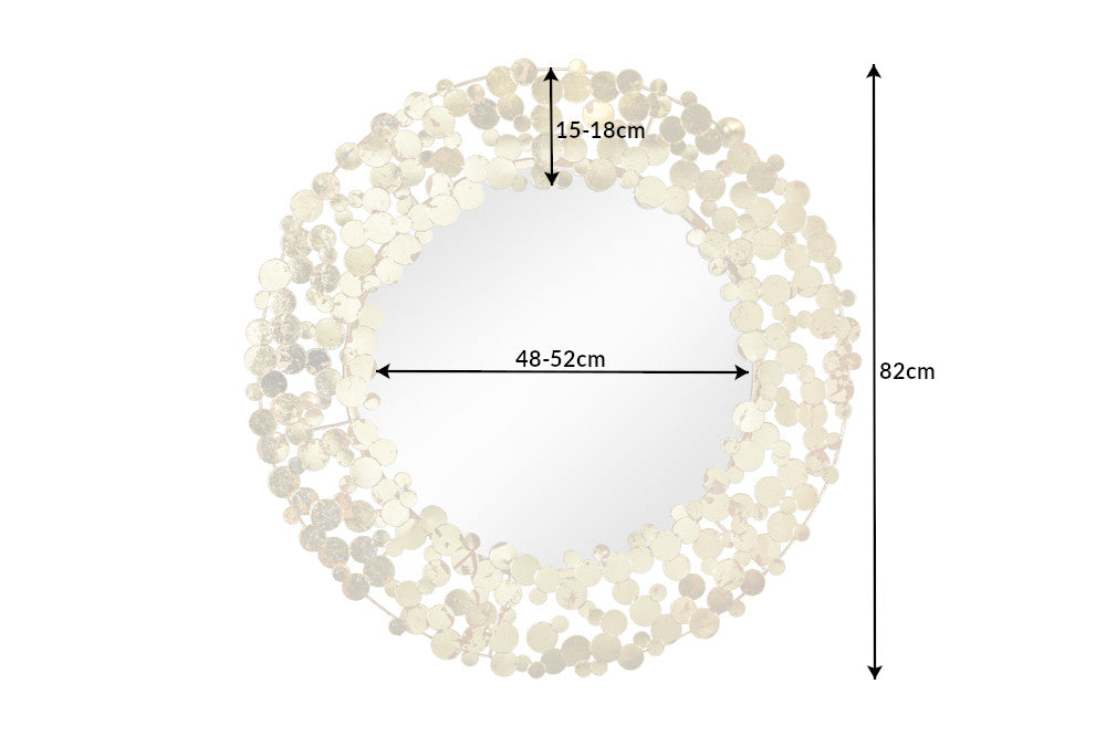 Spiegel Coins 80cm Antik Gold