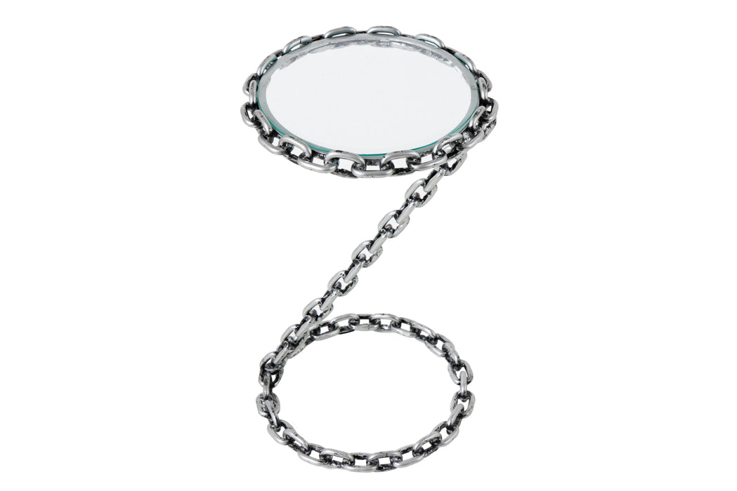 Beistelltisch String 55cm Glasplatte