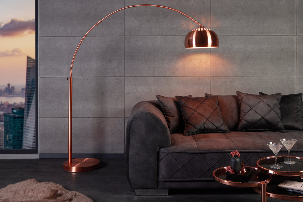 Stehleuchte Moon kupfer 170-210cm