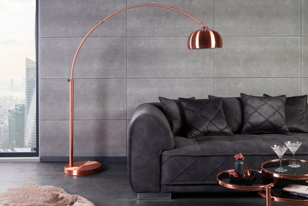 Stehleuchte Moon kupfer 170-210cm