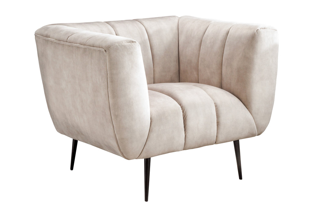 Sessel Elegance champagner schwarz