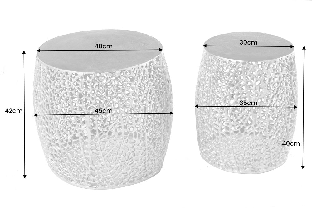 Couchtisch Petal 2er Set 40cm gold
