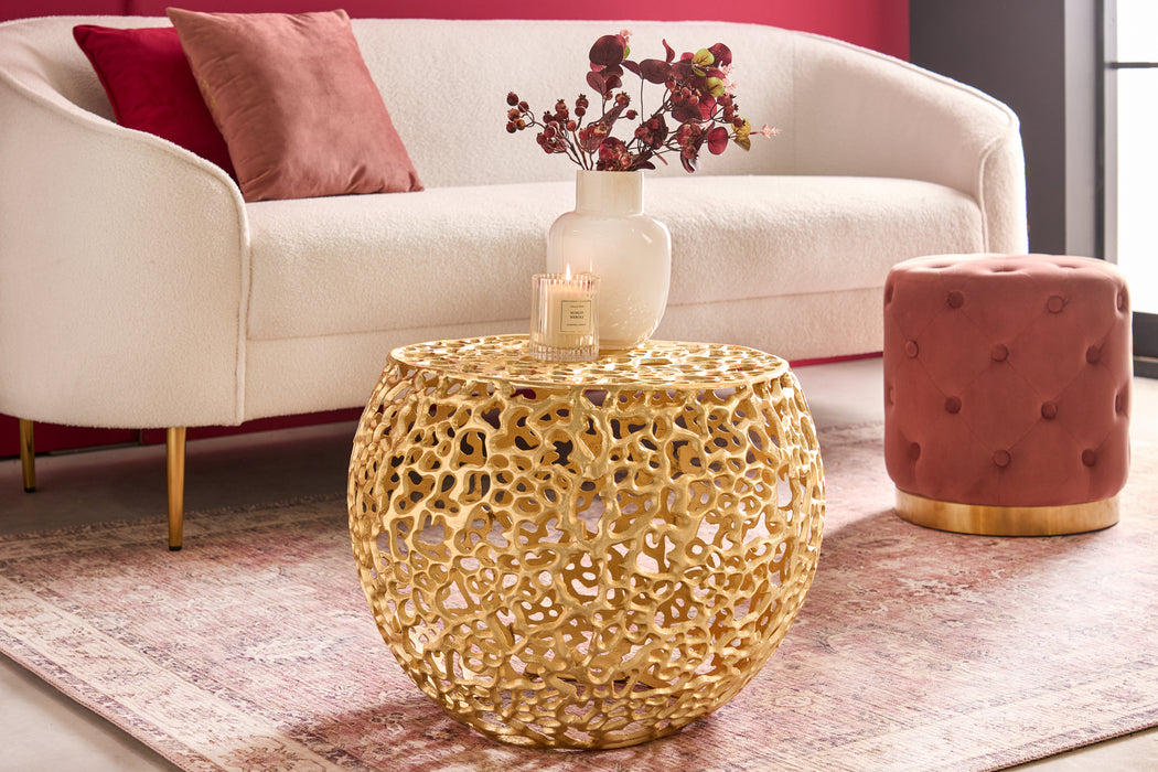 Couchtisch Petal 55cm gold