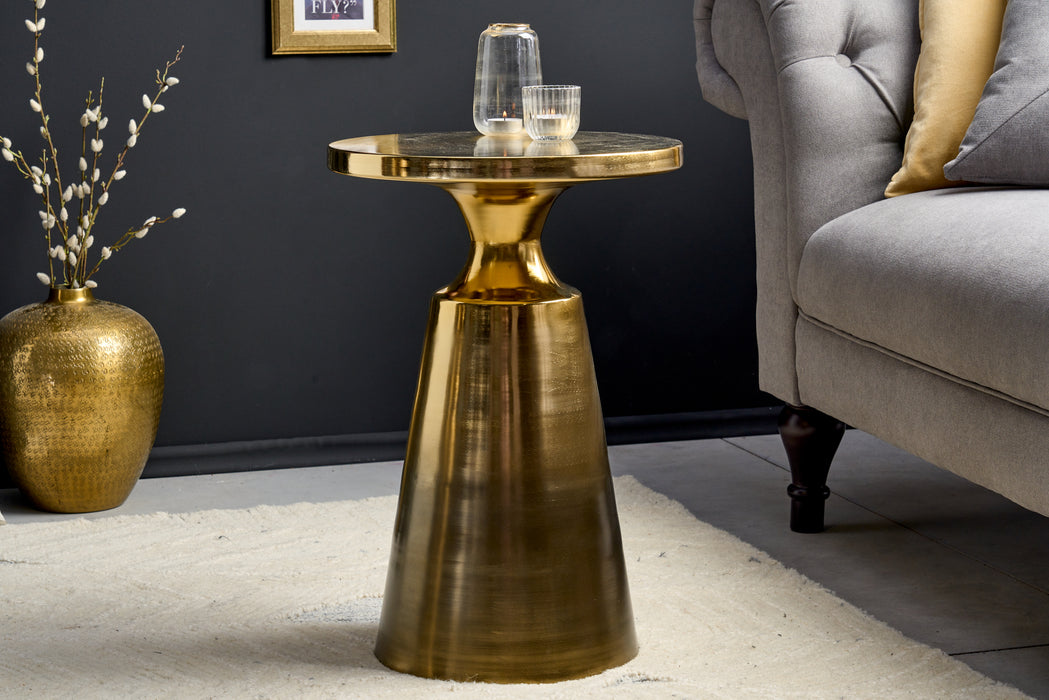 Beistelltisch Conceptual 40cm gold mit Patina