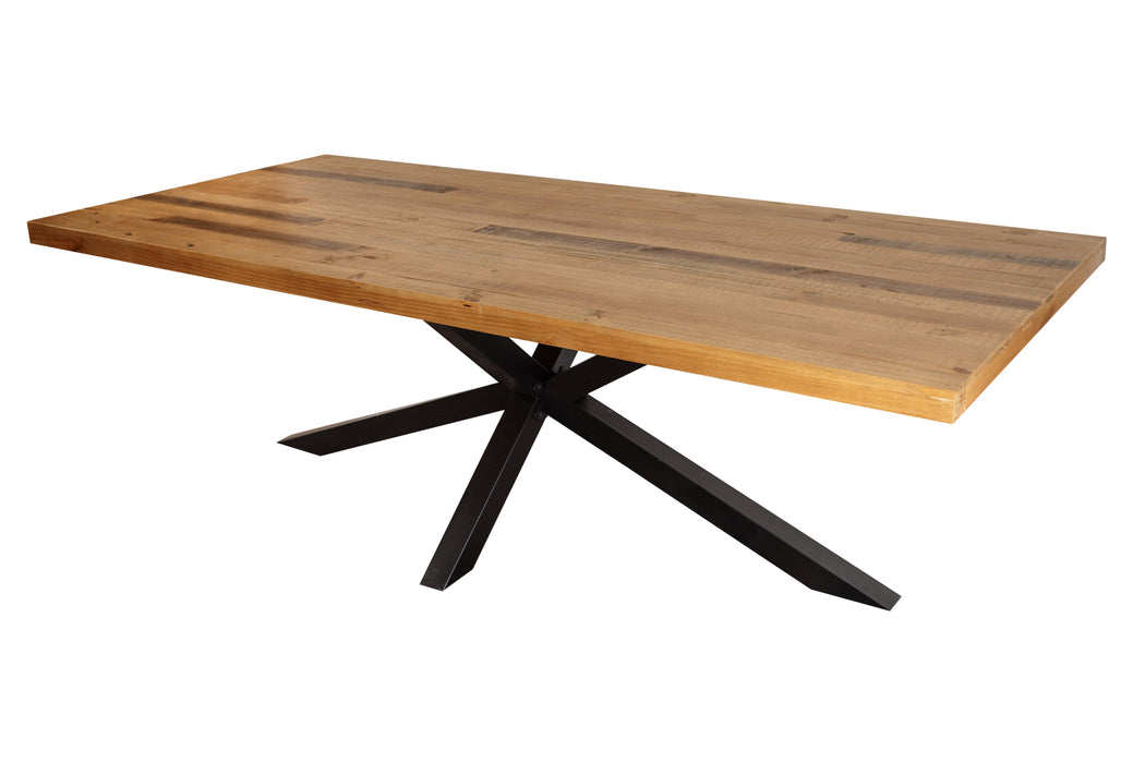 Esstisch Cosmos 240cm Pinie 60mm Vintage Braun