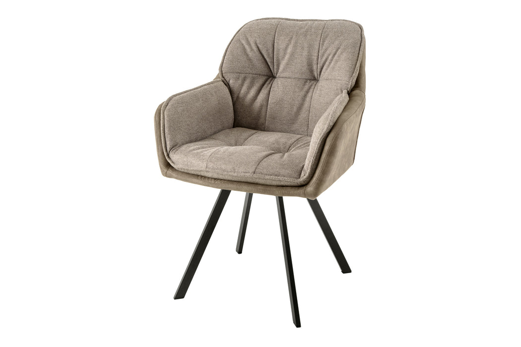 Stuhl Recliner Vintage taupe mit Armlehne