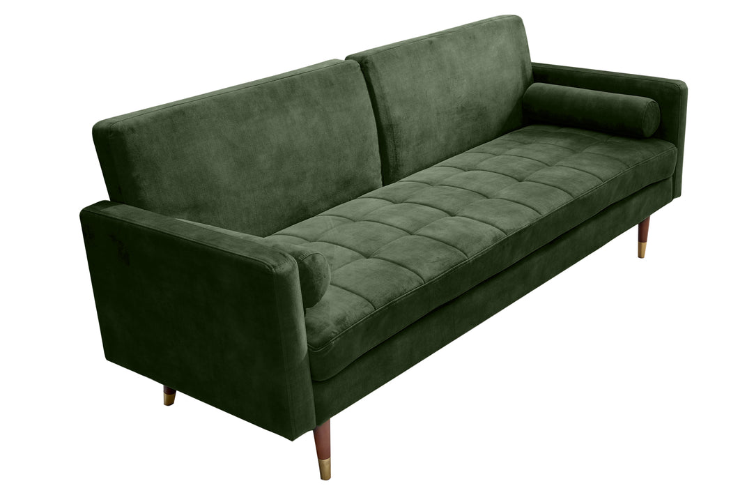 Schlafsofa Fashion 195cm grün Microvelour