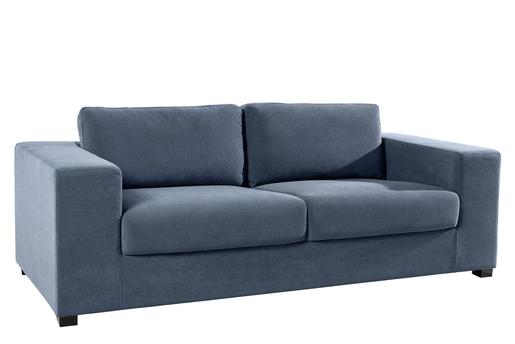 Sofa Recliner 220cm Blau Cord