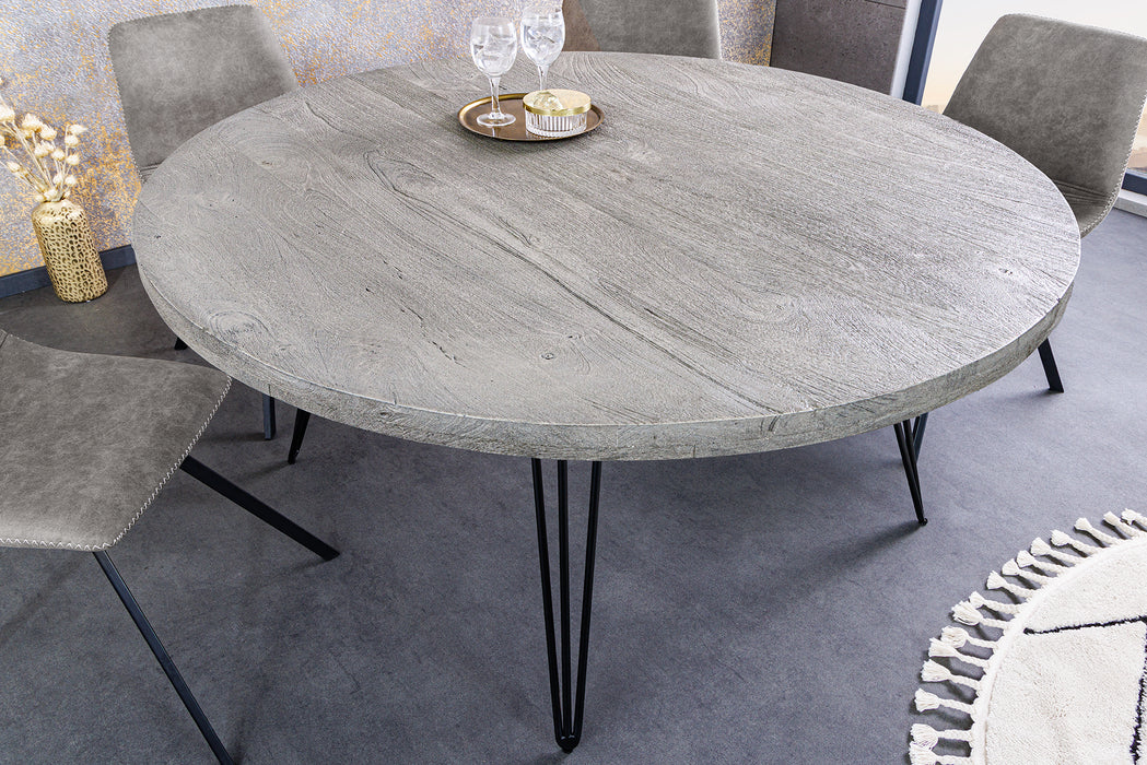 Esstisch Val Ferret 120cm Mango Grau