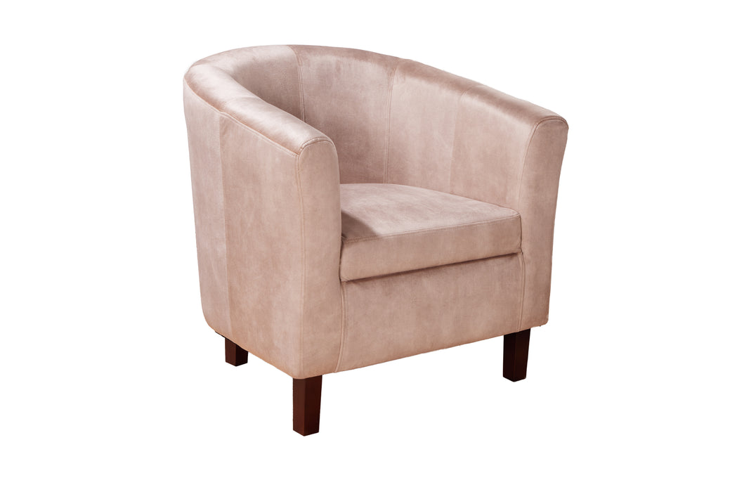 Sessel Fitzgerald Samt champagner greige