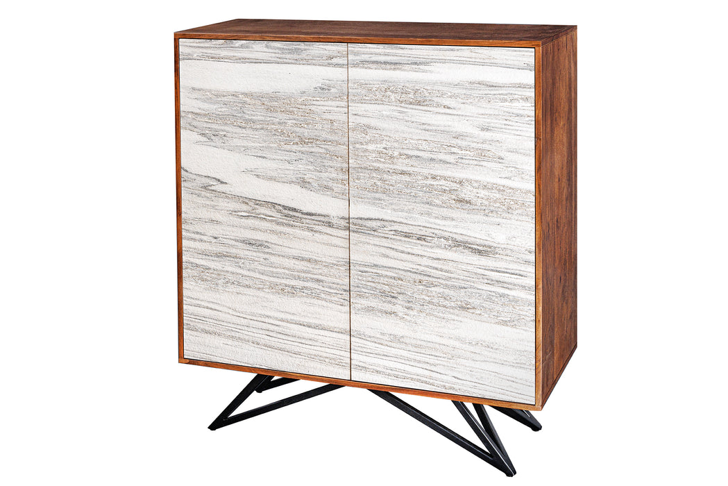 Highboard Autumn 120cm Naturstein weiss