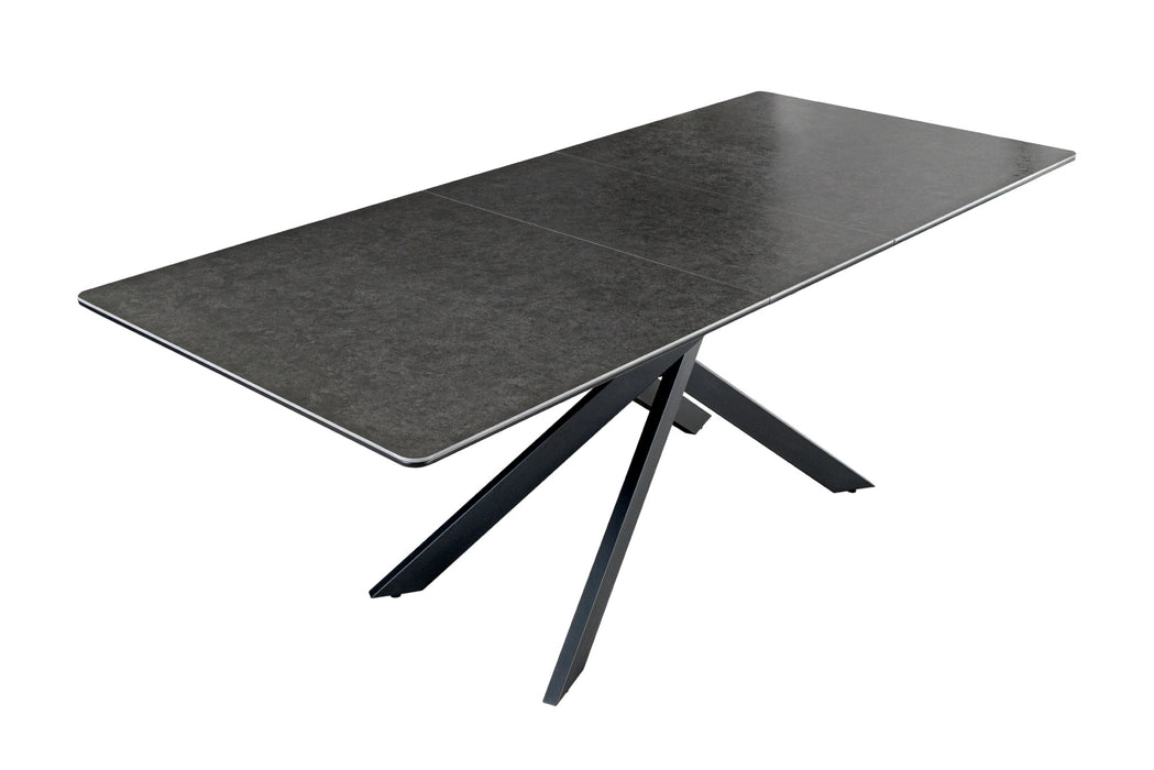 Esstisch Alpen 160-200cm Keramik Anthrazit Marmor