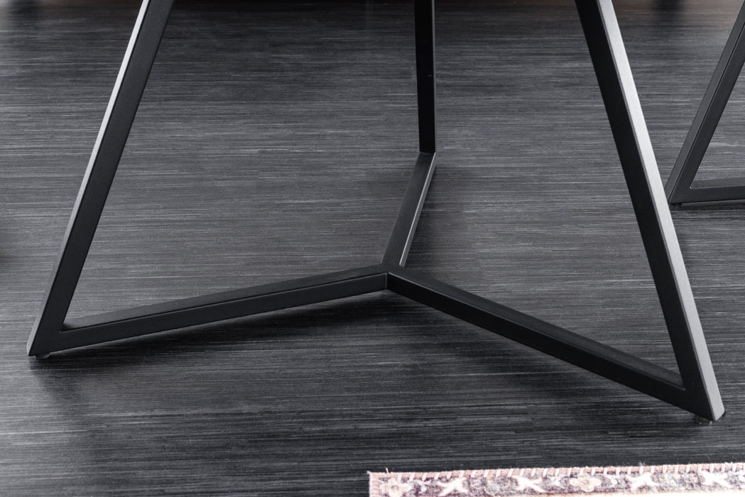 Couchtisch Fantastic 90cm weiß Keramik Marmor
