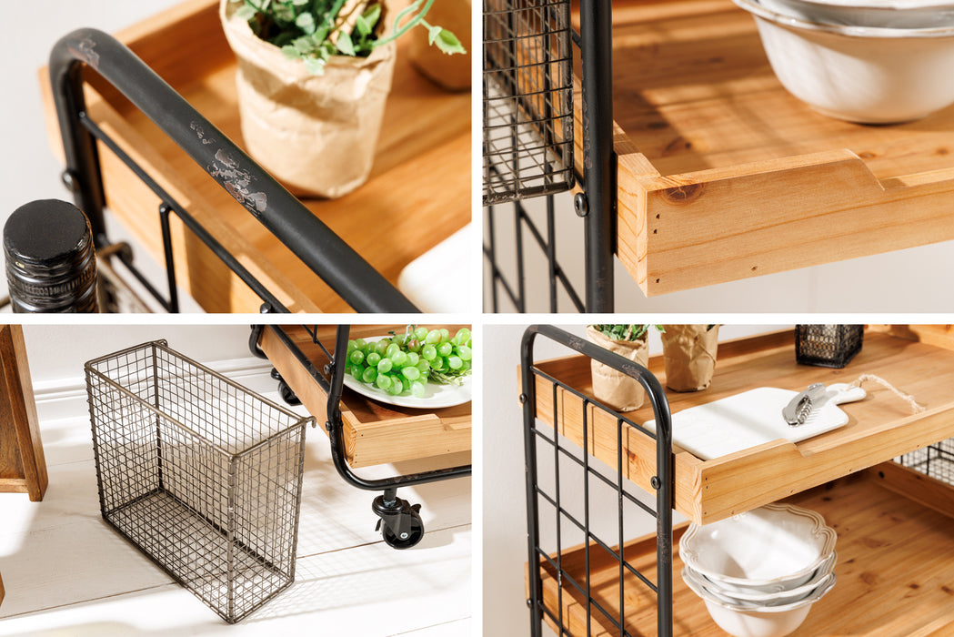 Servierwagen Pirat 80cm natur