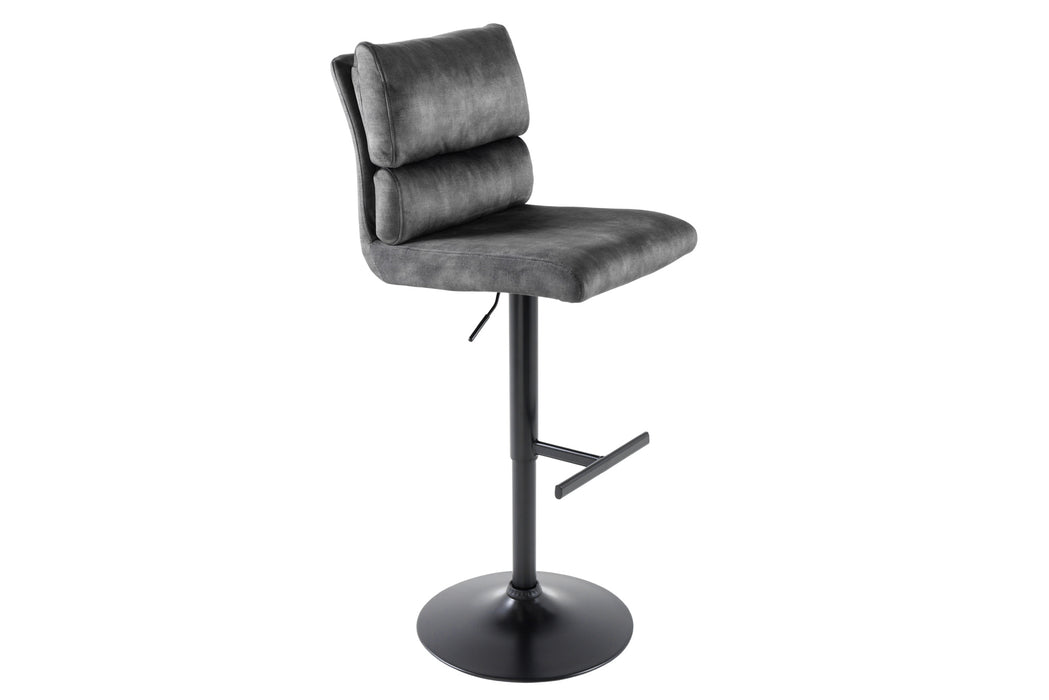Barhocker Ease dunkelgrau Samt