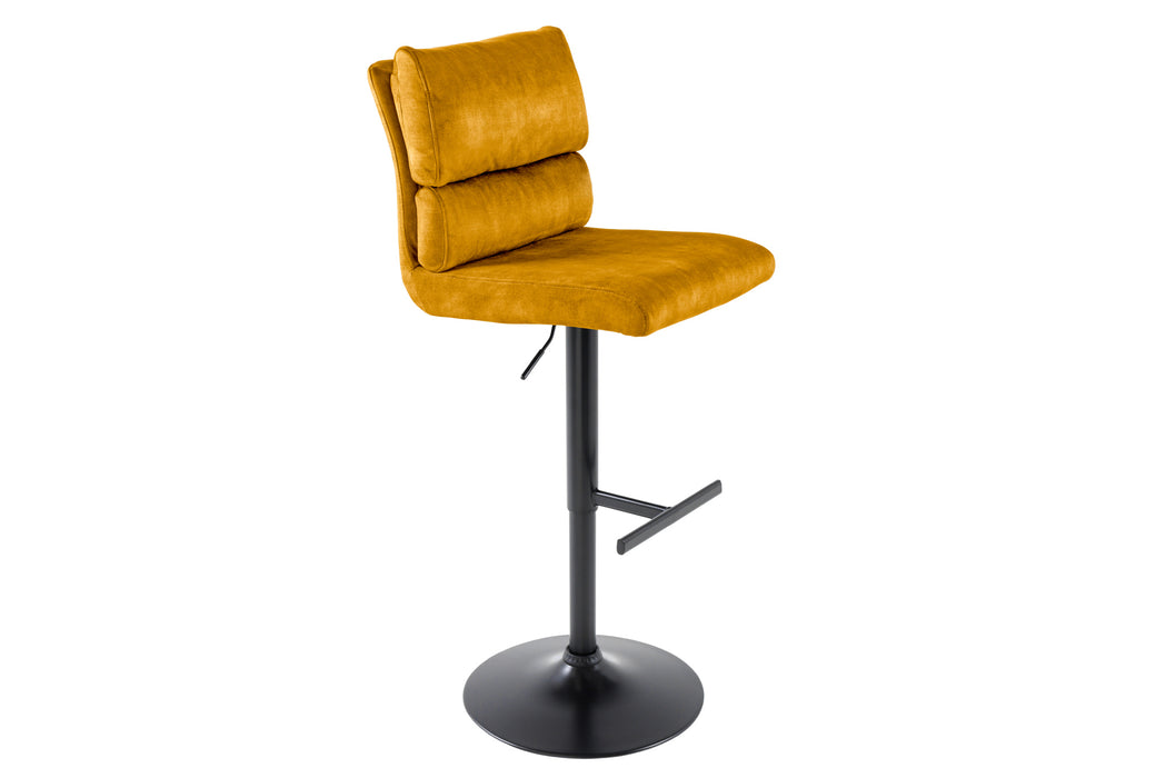 Barhocker Ease senfgelb Samt