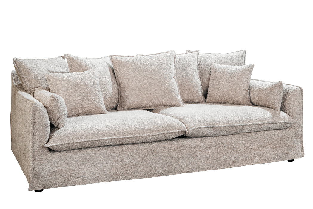 Sofa Clouds 200cm Champagner Beige Teddy