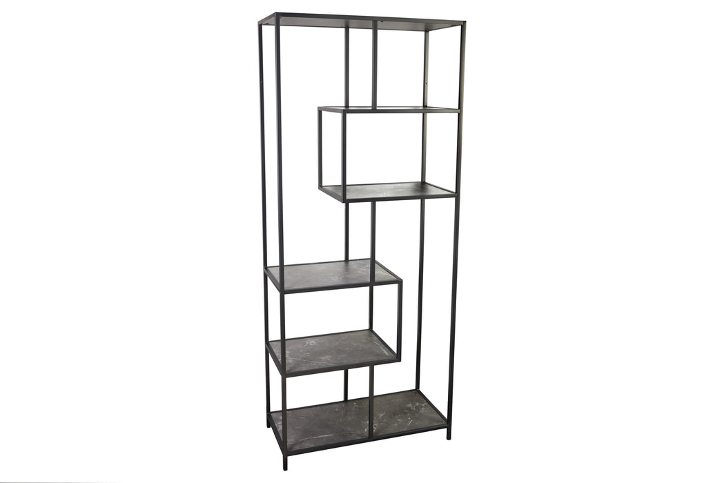 Regal Sleek Line 185x77cm Marmor anthrazit