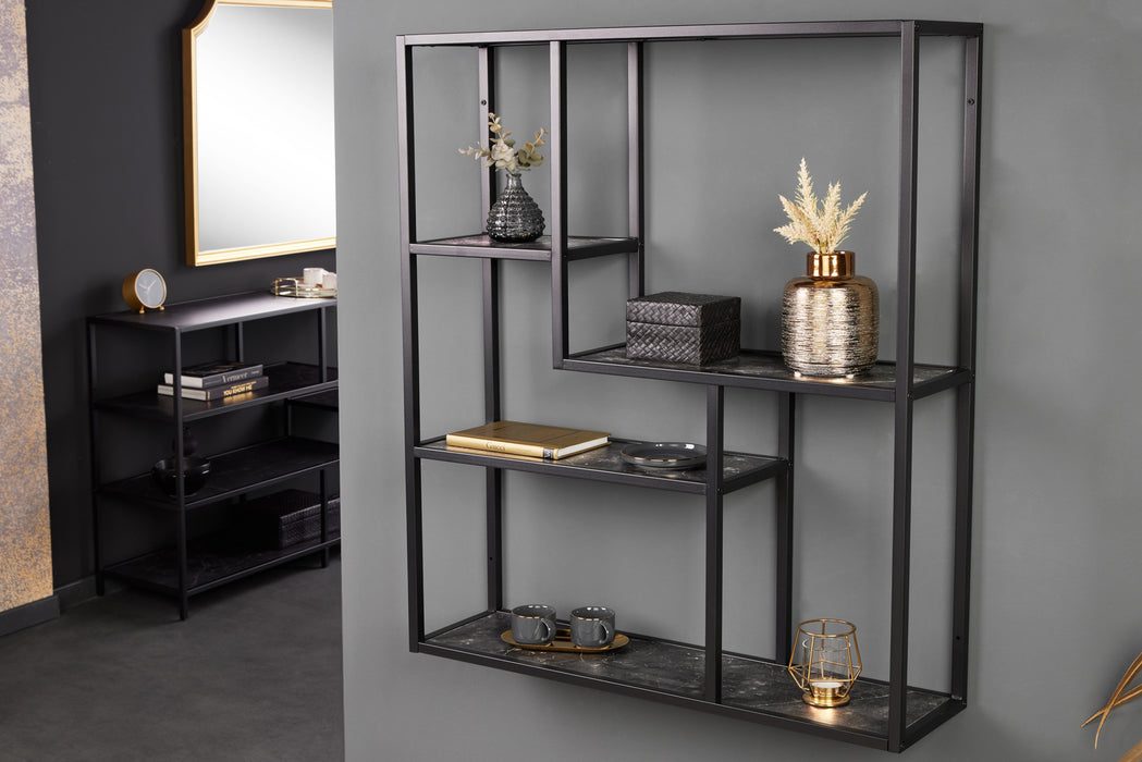 Wandregal Sleek Line 90cm Marmor anthrazit