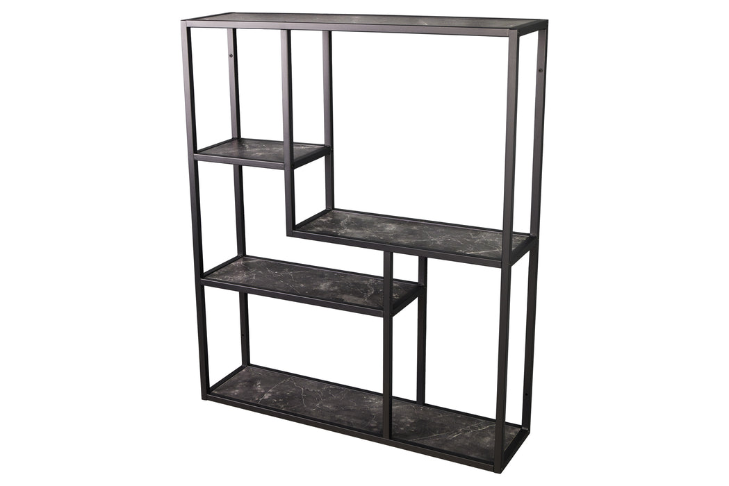 Wandregal Sleek Line 90cm Marmor anthrazit