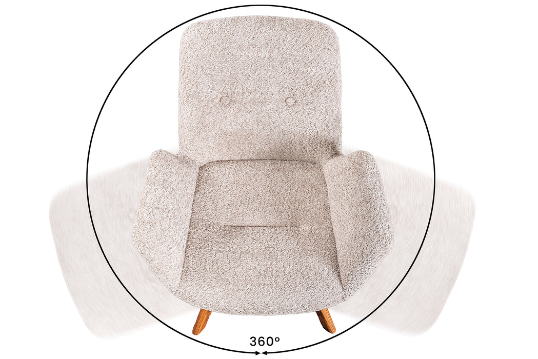 Design Stuhl Nordic Sea Eiche beige drehbar