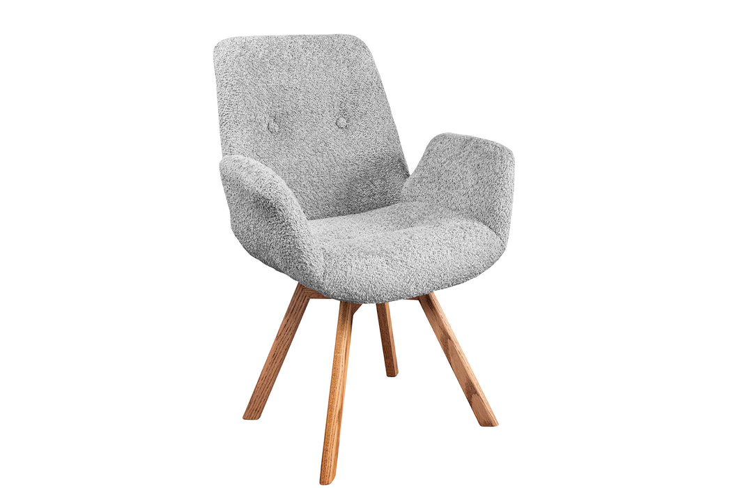 Design Stuhl Nordic Sea Eiche grau drehbar