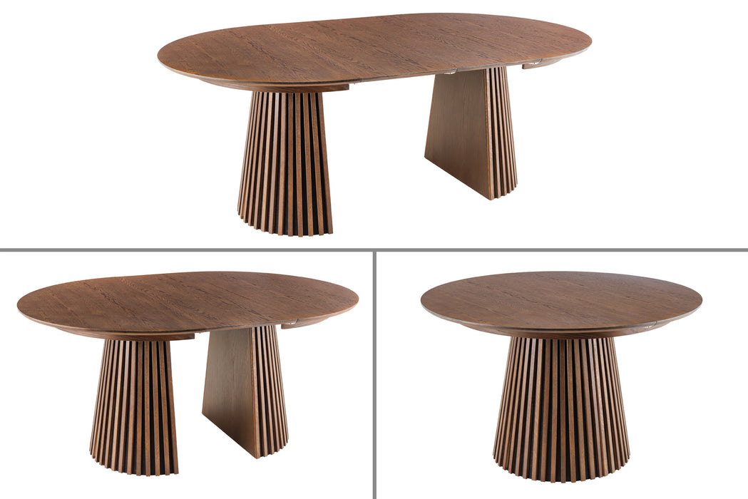 Esstisch Untamed Wood Dunkel 120-160-200cm Eiche