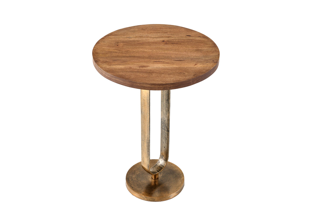Beistelltisch Eleganz 60cm Mango messing